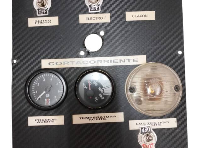 Placa relojes para coche competición con reloj Stack