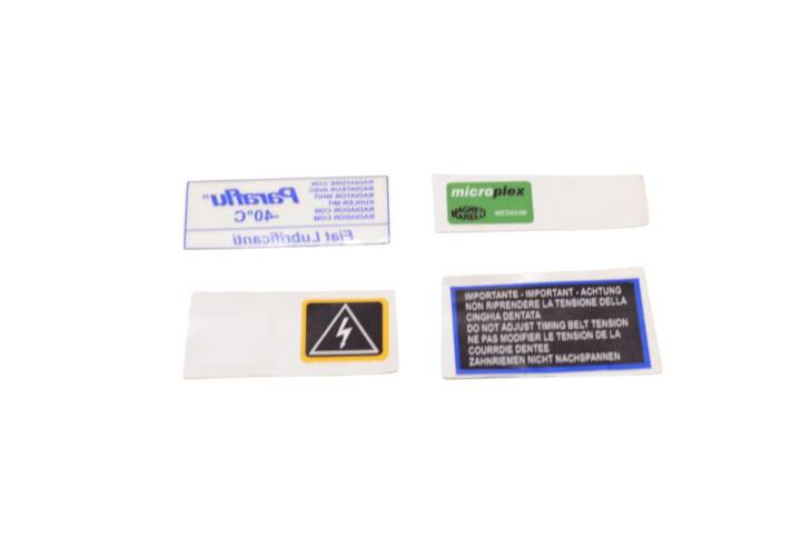 Adhesivos originales vano motor FIat Uno Turbo fase 2
